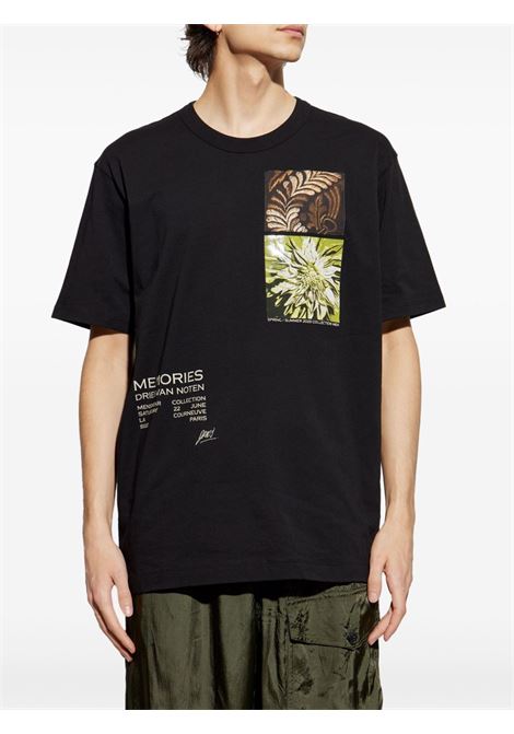 Black heer graphic-print t-shirt Dries van noten - men DRIES VAN NOTEN | 2510211091600900